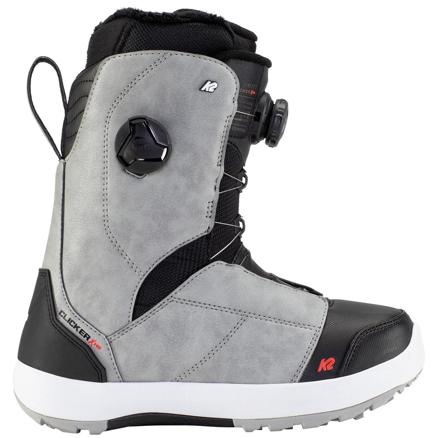 Kinsley Clicker X HB Scarpone Snowboard Donna Grey